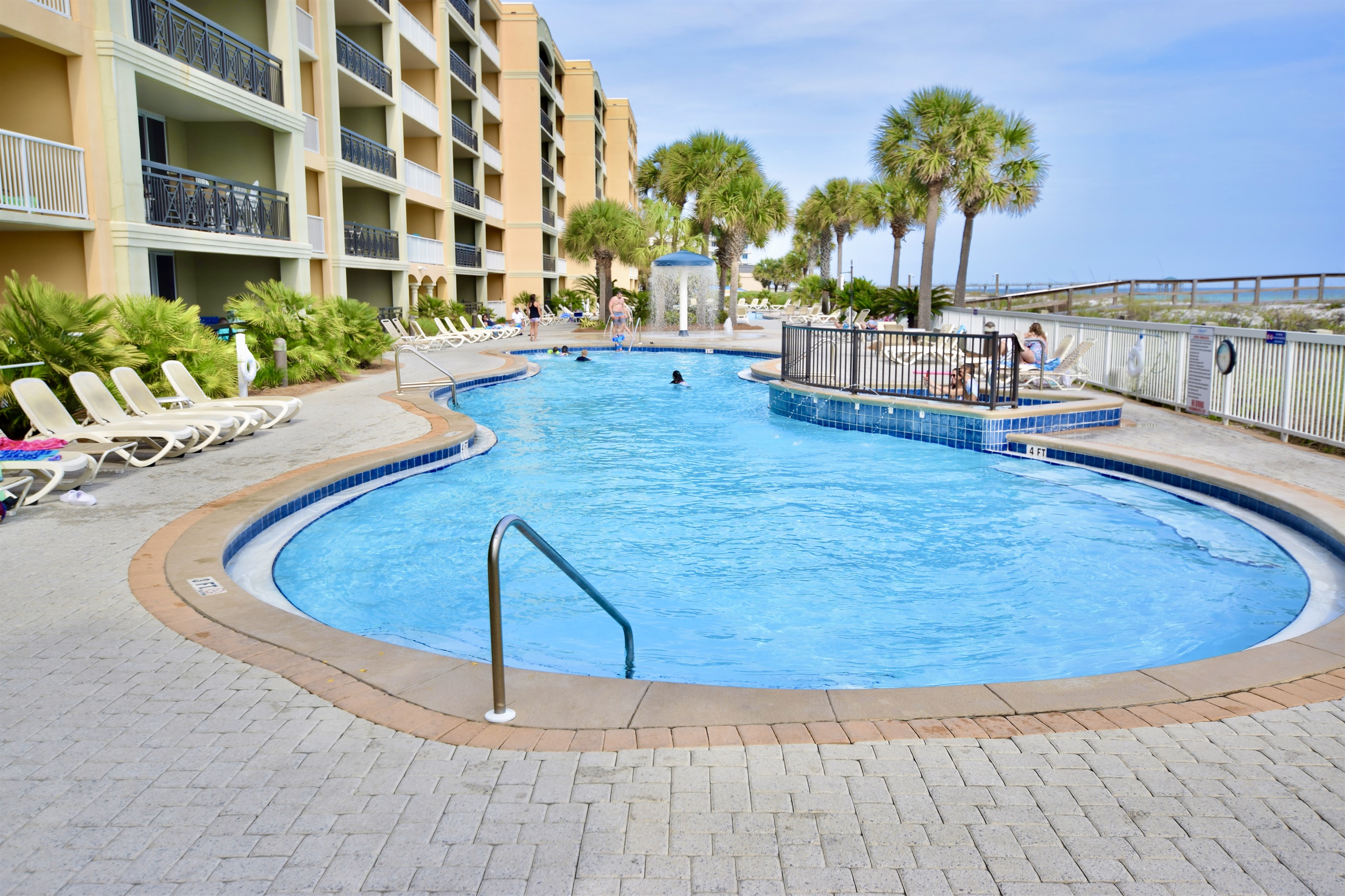 Azure Resort: 1 of 2 pools (one pool heated seasonally)