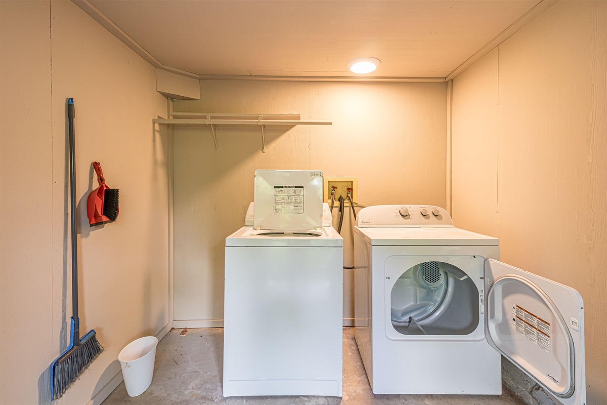 Laundry Room Accessed on Lower Level