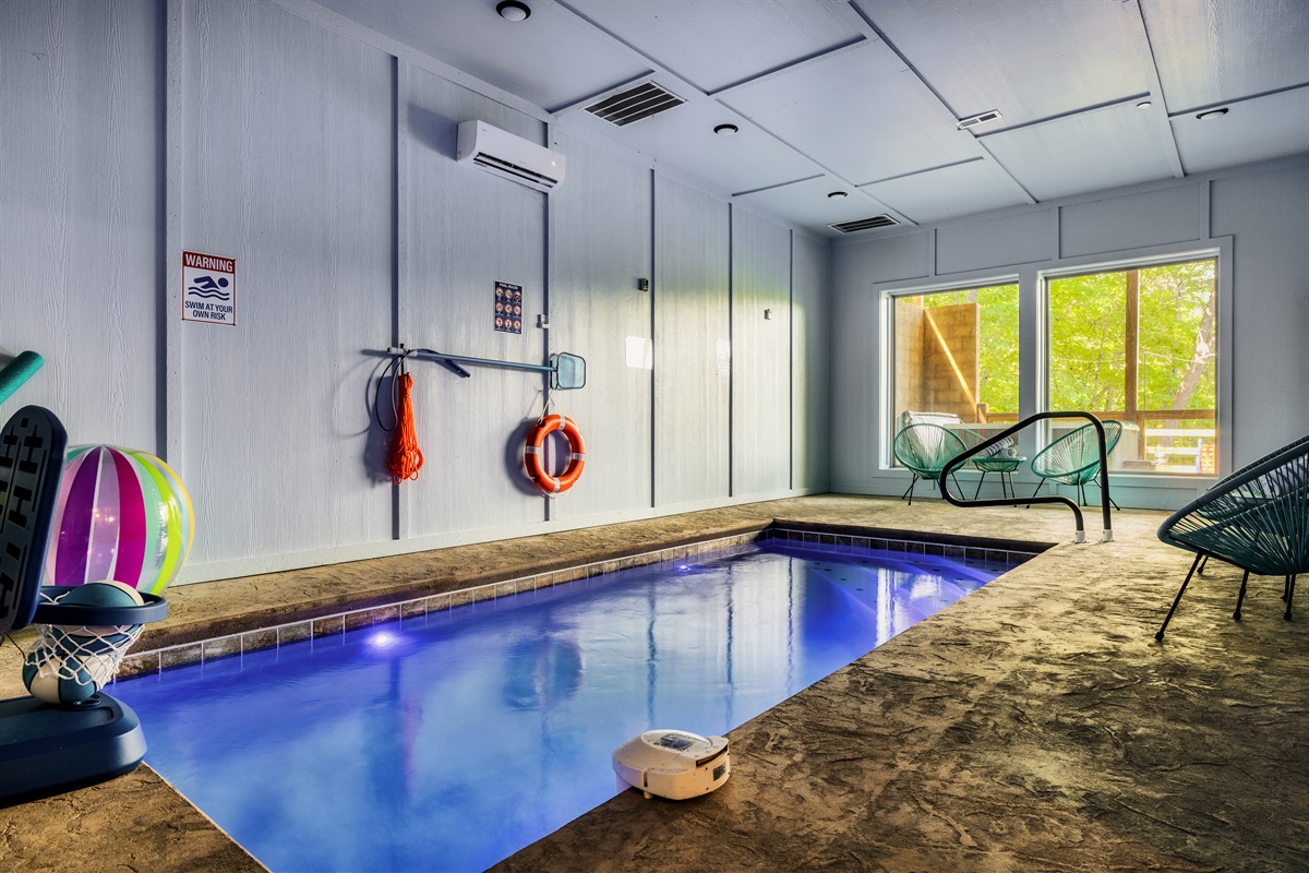 Spacious indoor pool, perfect for year-round enjoyment
