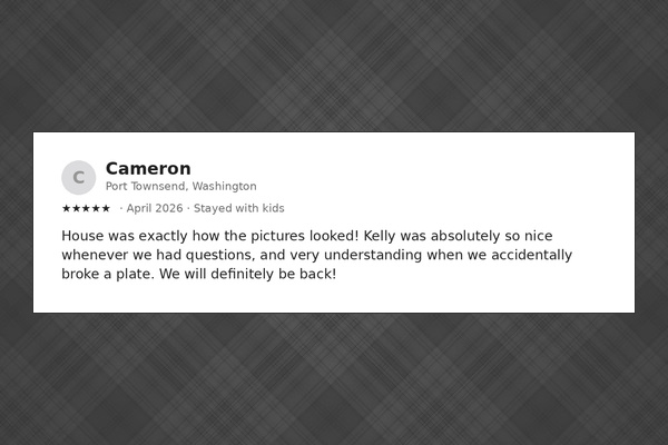 Past guests say it best: “house was exactly how the pictures looked” — accuracy guests can count on.