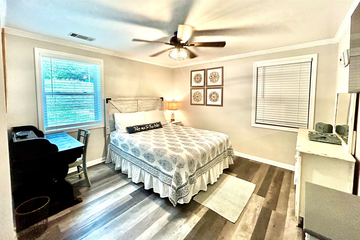 Bedroom #1 with a queen bed