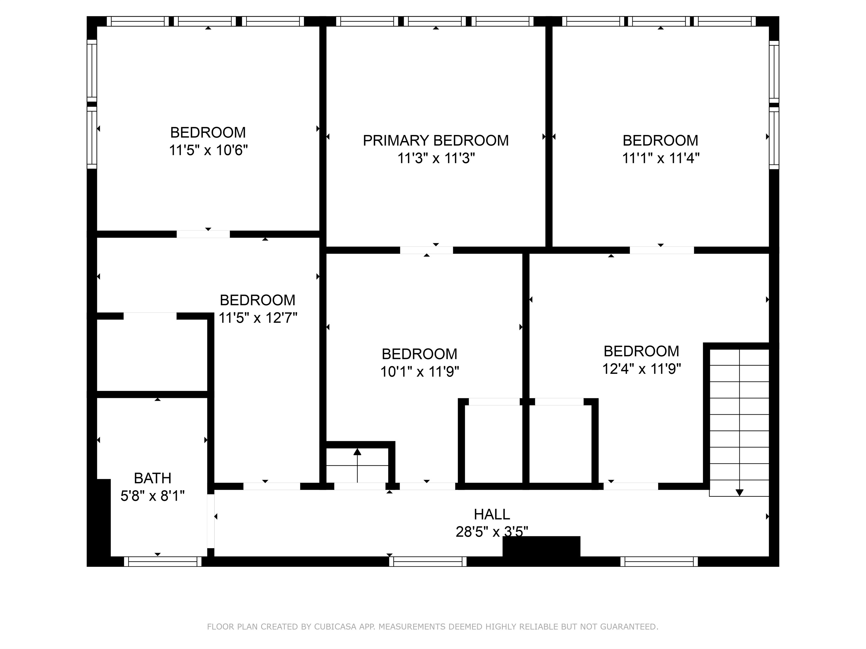 2nd floor layout main house