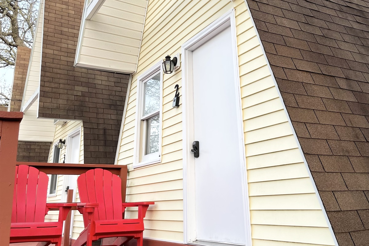 Cabin 2 is a private A-frame 