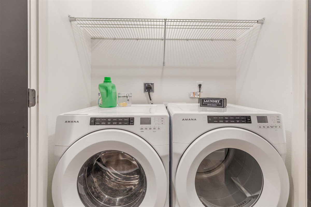 2 sets of washers and dryers
