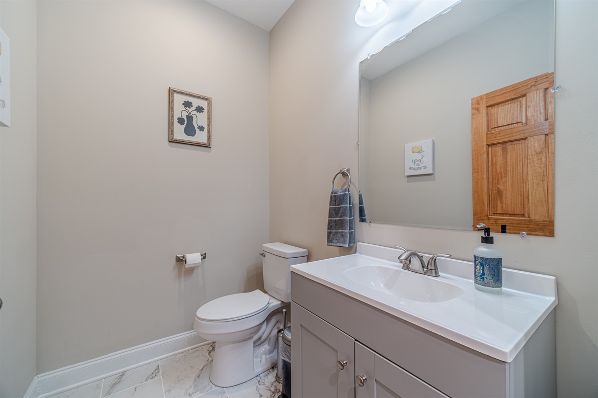 Half Bath on Main Floor