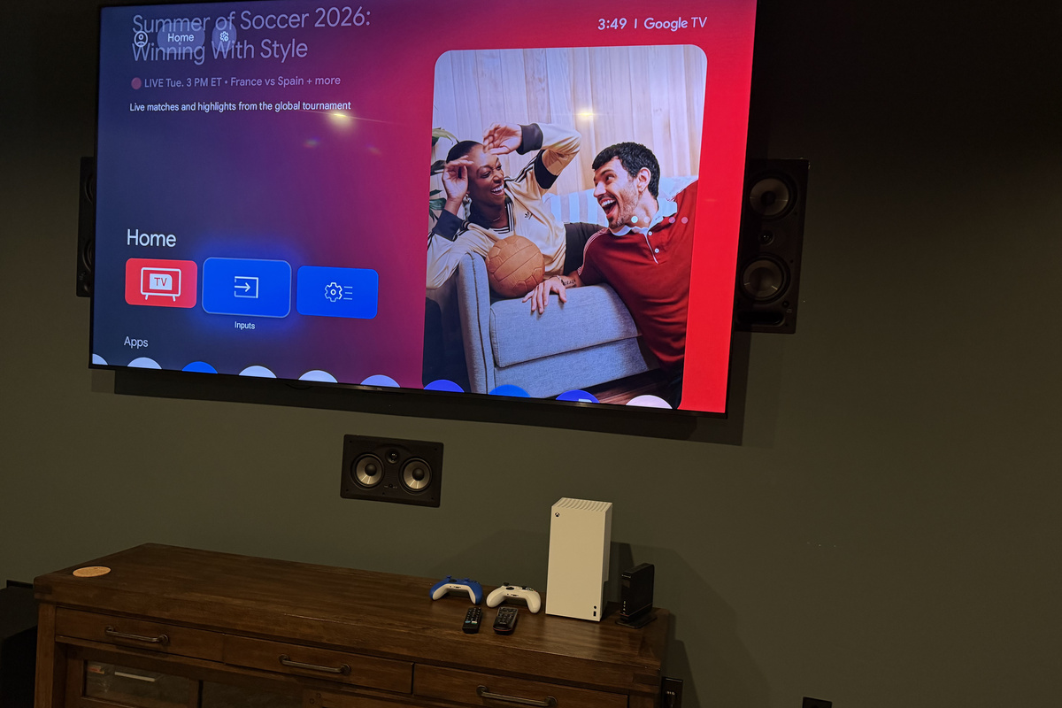 Enjoy family fun night with the TV and gaming system