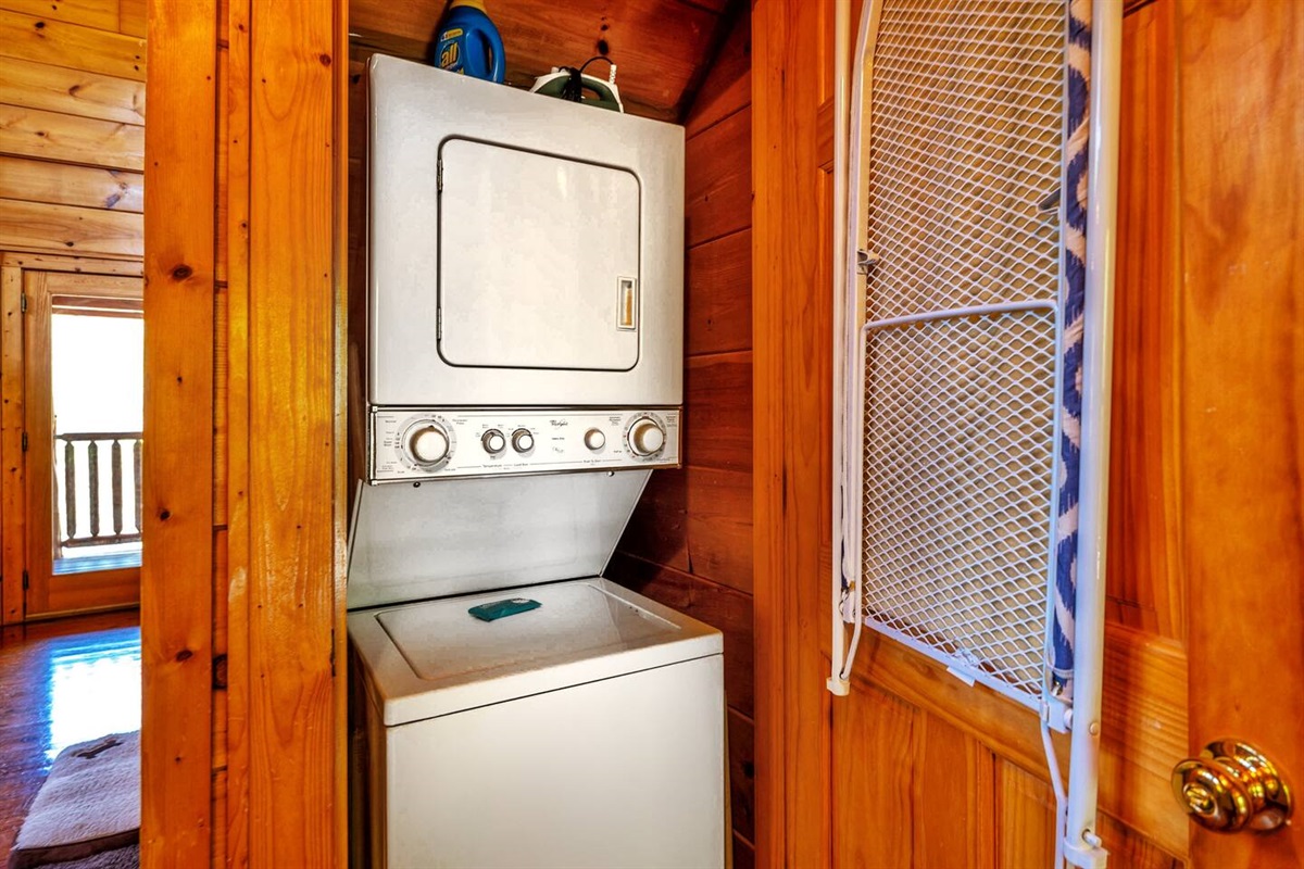 Wash and dry your clothes while you stay