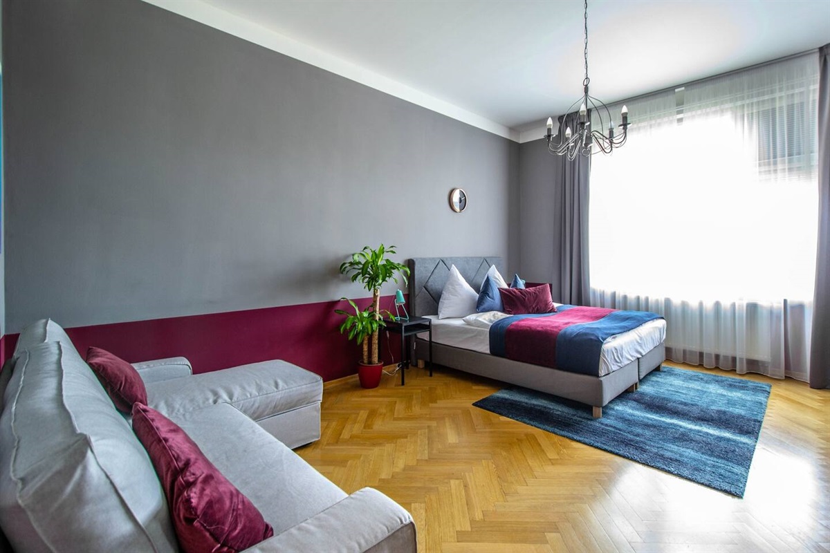 In the apartment you will have convertible sofa which can be transformed into a place to sleep for 2 people.
