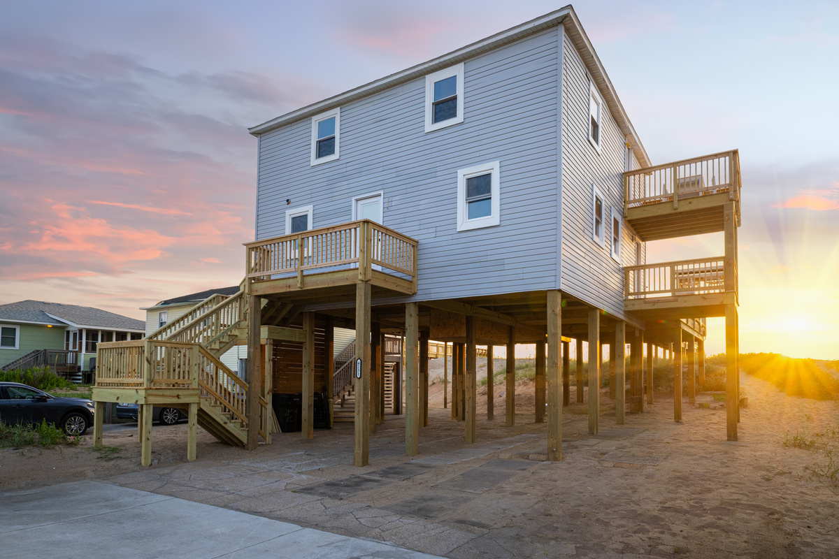 Front of House at Sunrise