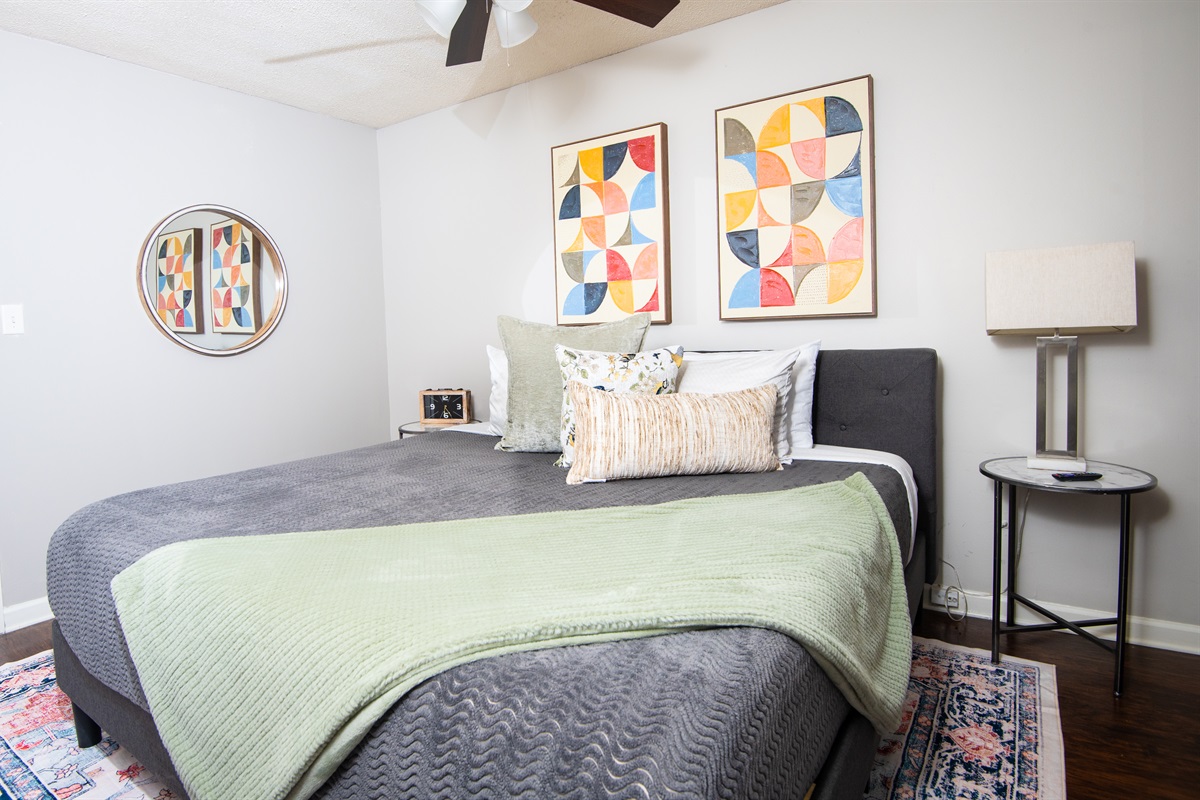 The single King suite has been intentionally designed with restful sleep in mind with a super comfy king mattress, tons of pillows, and a smart TV - don't forget it also has its own bathroom, too!