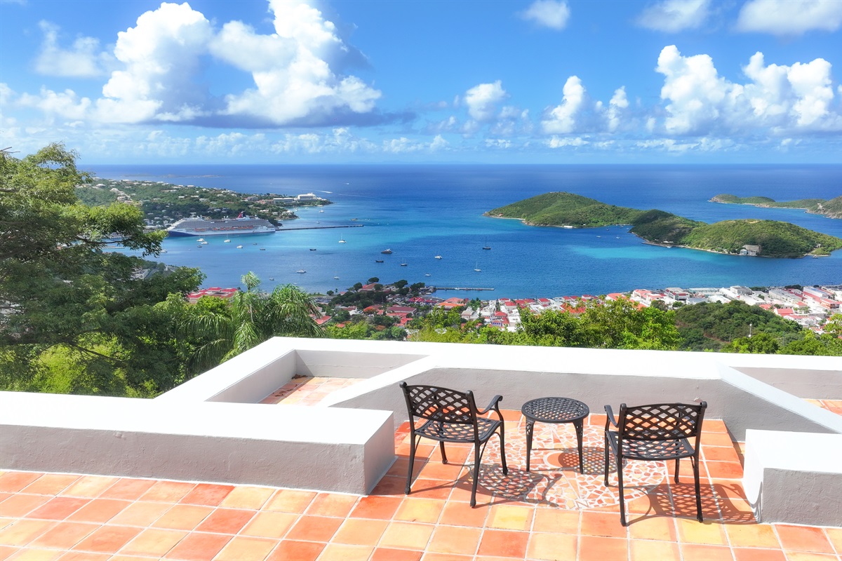 Enjoy the incredible views from the patio