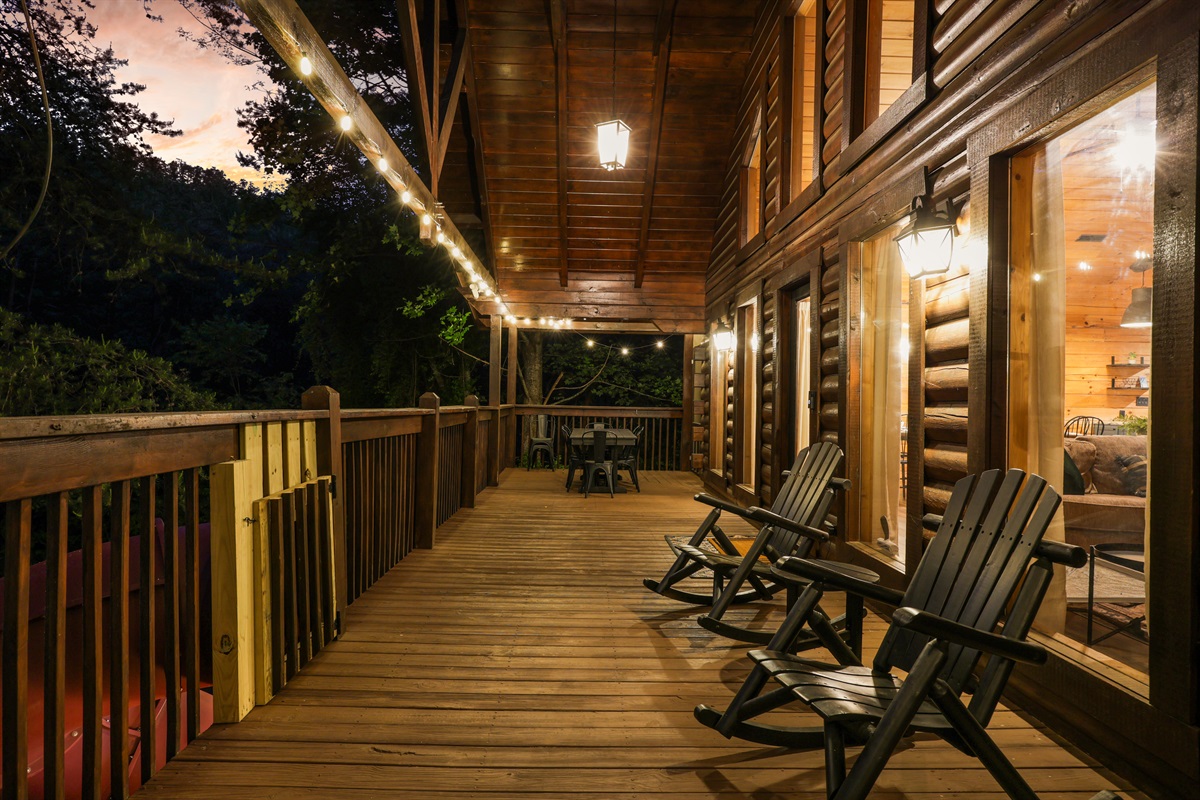 Upper deck at night