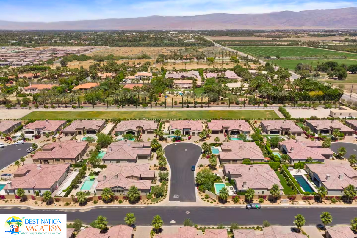 Aerial views reveal the beauty of this exclusive community.
