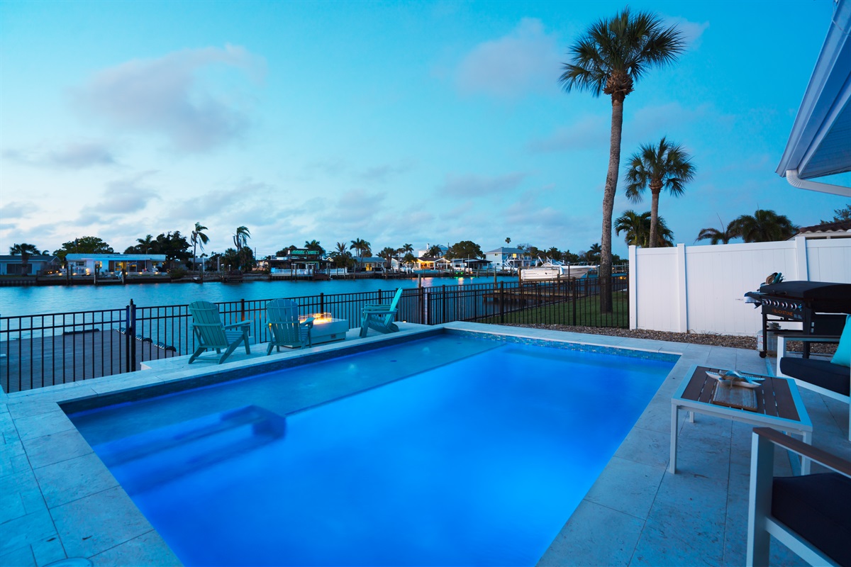 An oceanside heated pool is classic Florida.