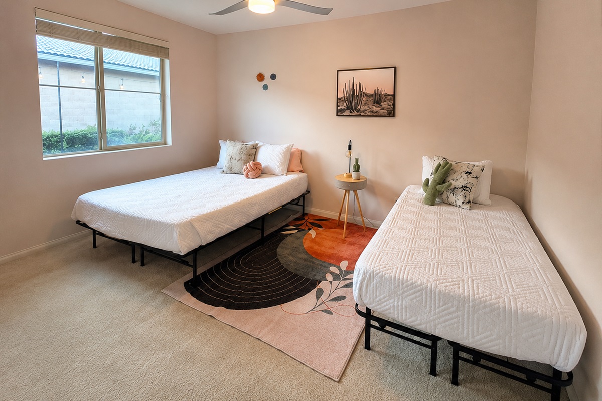 One Queen one Twin - 3rd bedroom
