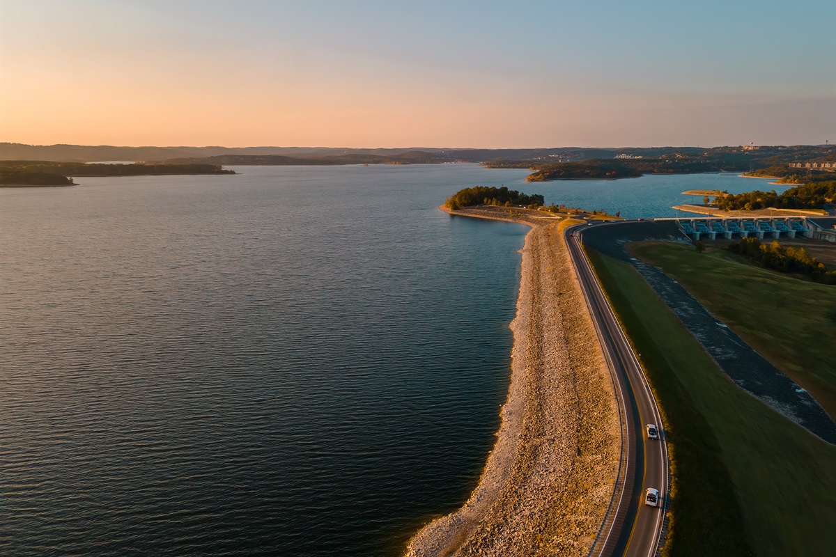 Table Rock Dam and lake views show another side of Branson, with open water and big-sky scenery just a short drive away.