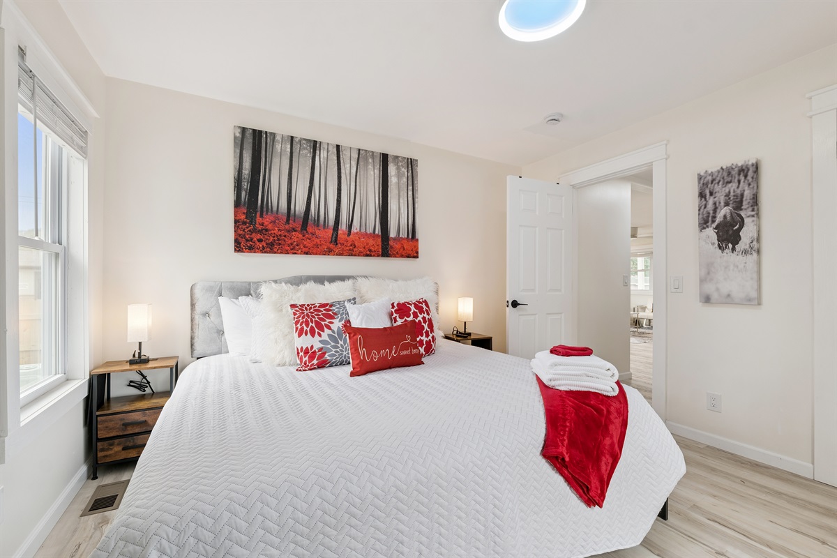 Relaxing King Bedroom for cozy nights 