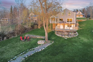 Aerial view from the property