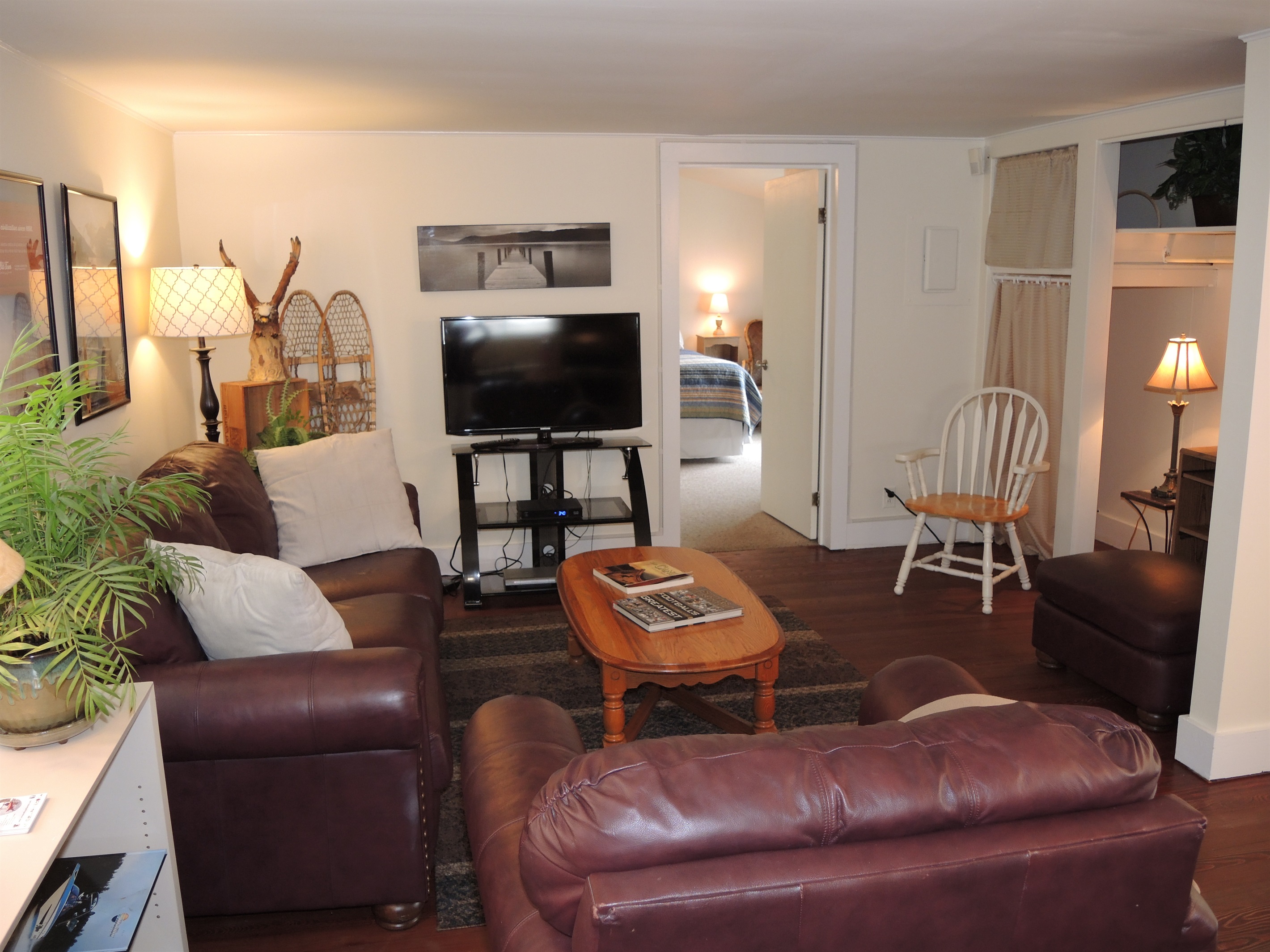 Living area into King bedroom