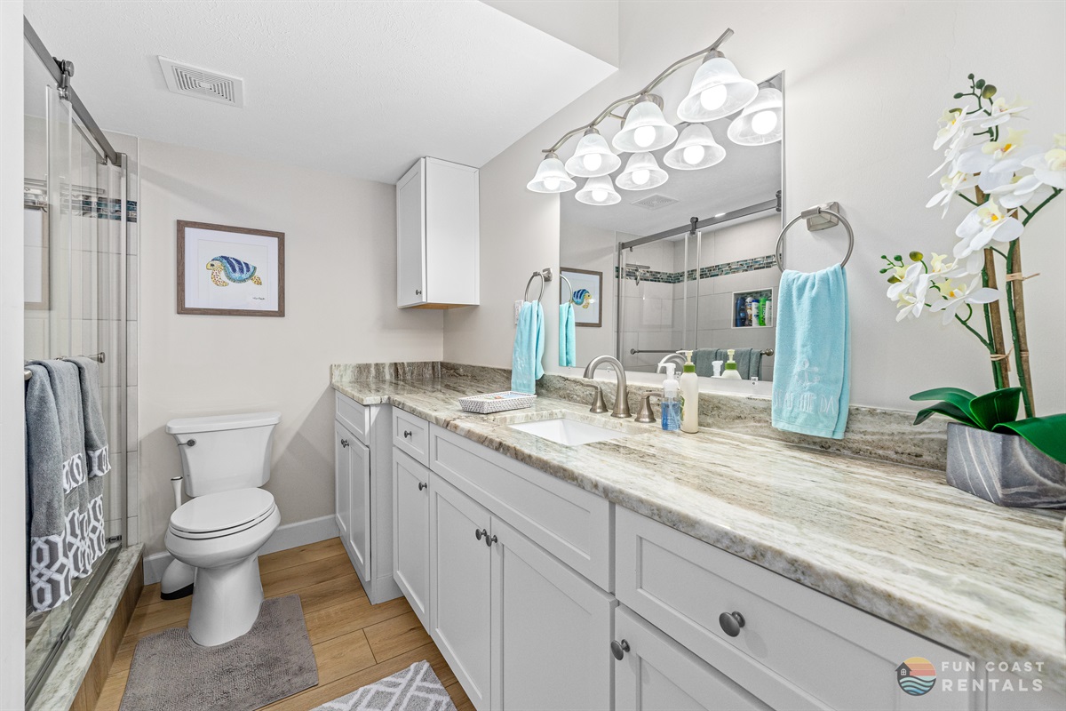 Full Bathroom with Granite