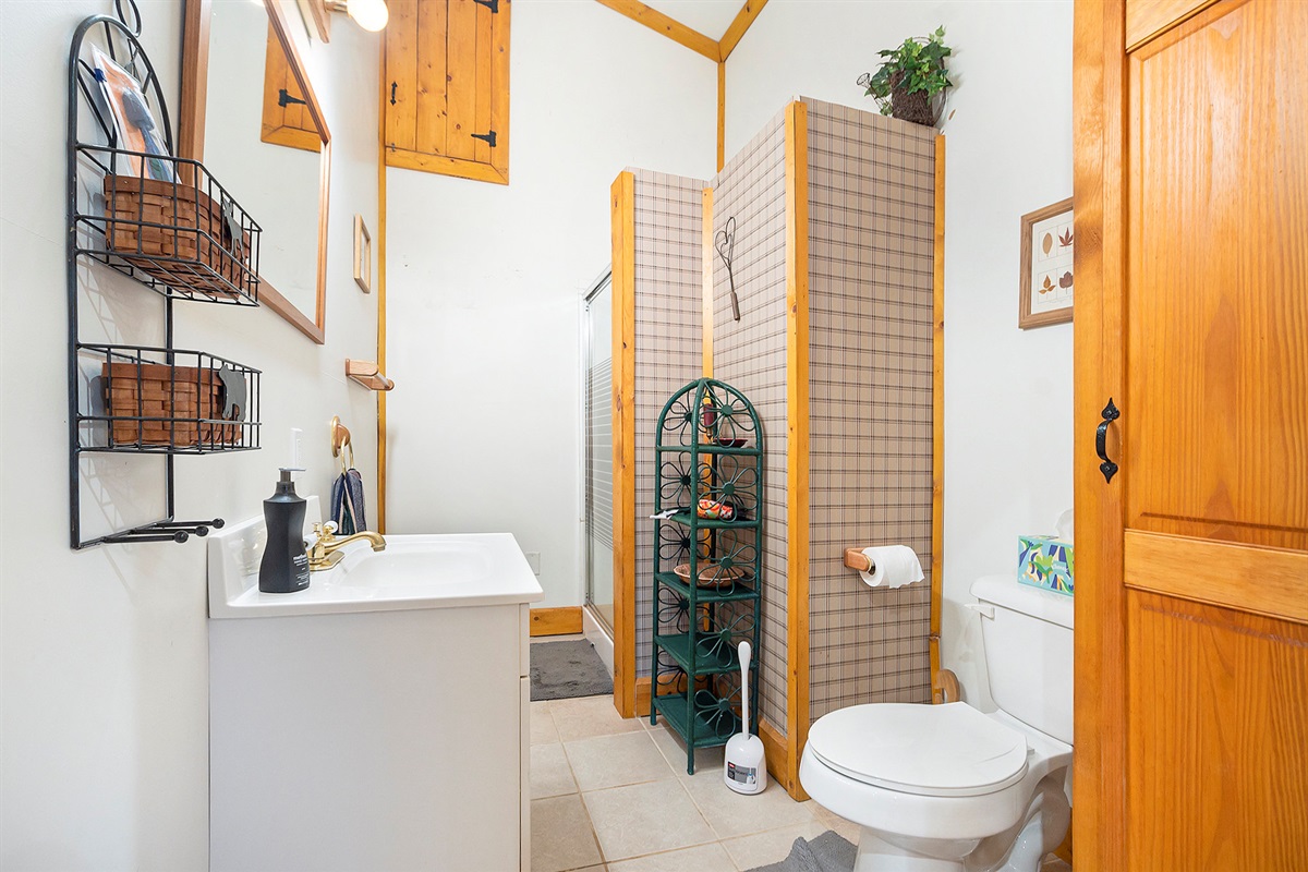 Bathroom located in upstairs large sleeping space