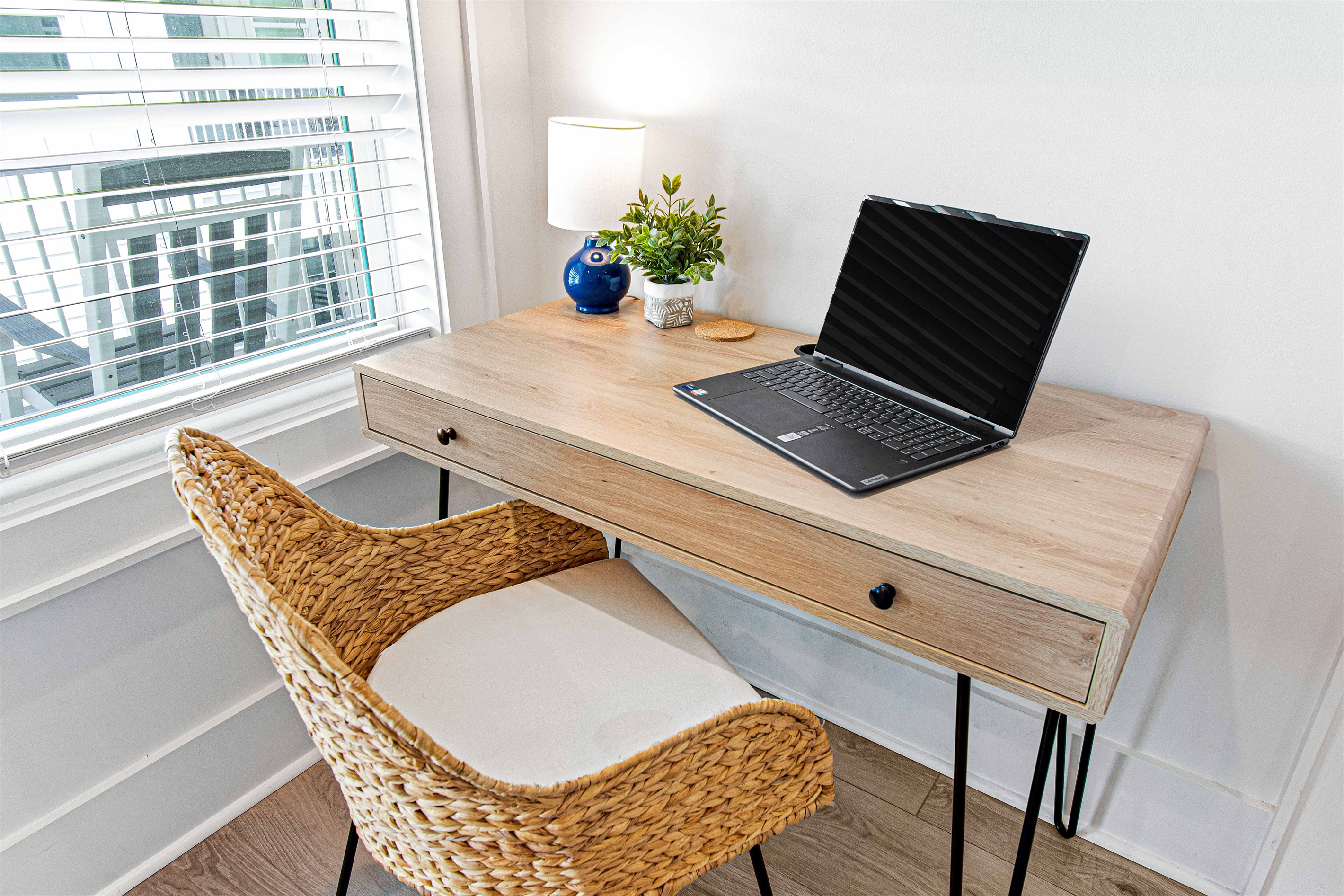 If you must work while on vacation, we have got you covered! Super fast WiFi as well.
