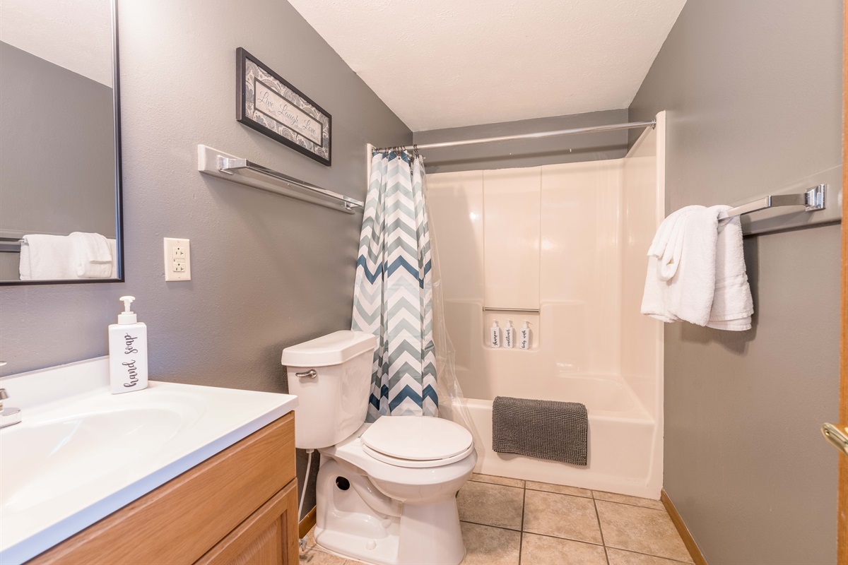 Bathroom 2: Shower/tub Combo
