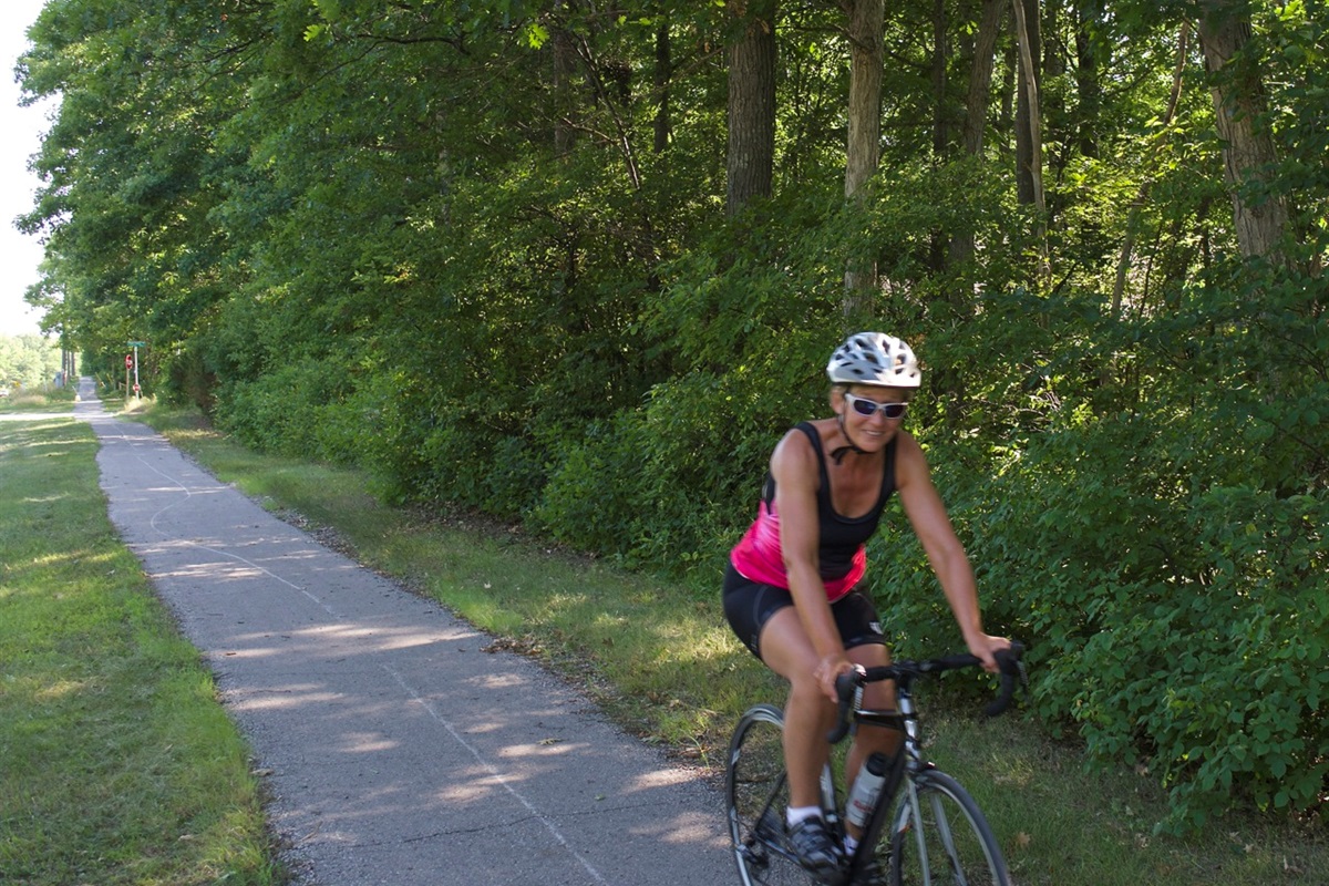     Quick access to the Pinery bike trail right outside