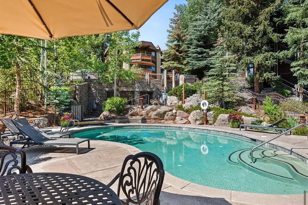 Heated Outdoor Pool (open year round) & Pool Deck Seating