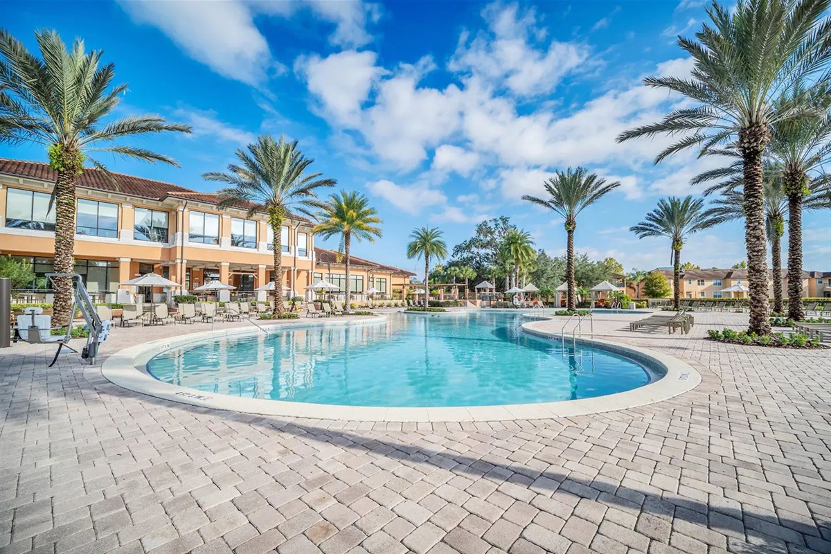 Take a refreshing dip in the pool...