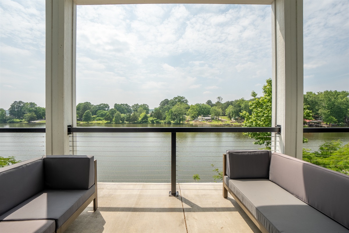 Enjoy Lake Hamilton Views from the 3 Outdoor Decks