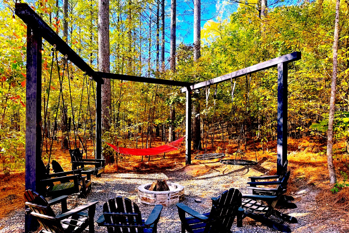 Cozy up around the fire pit!