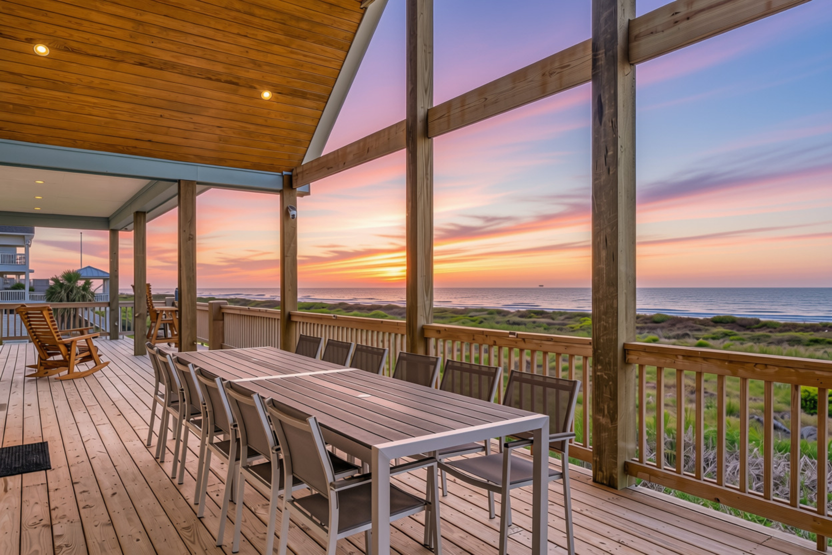 Cair Paravel: Perfect setting for a sunset dinner with family and friends. 