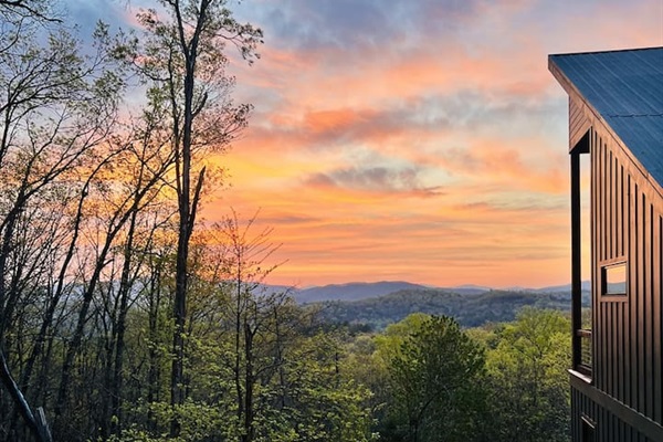 Sunrise from the hot tub deck