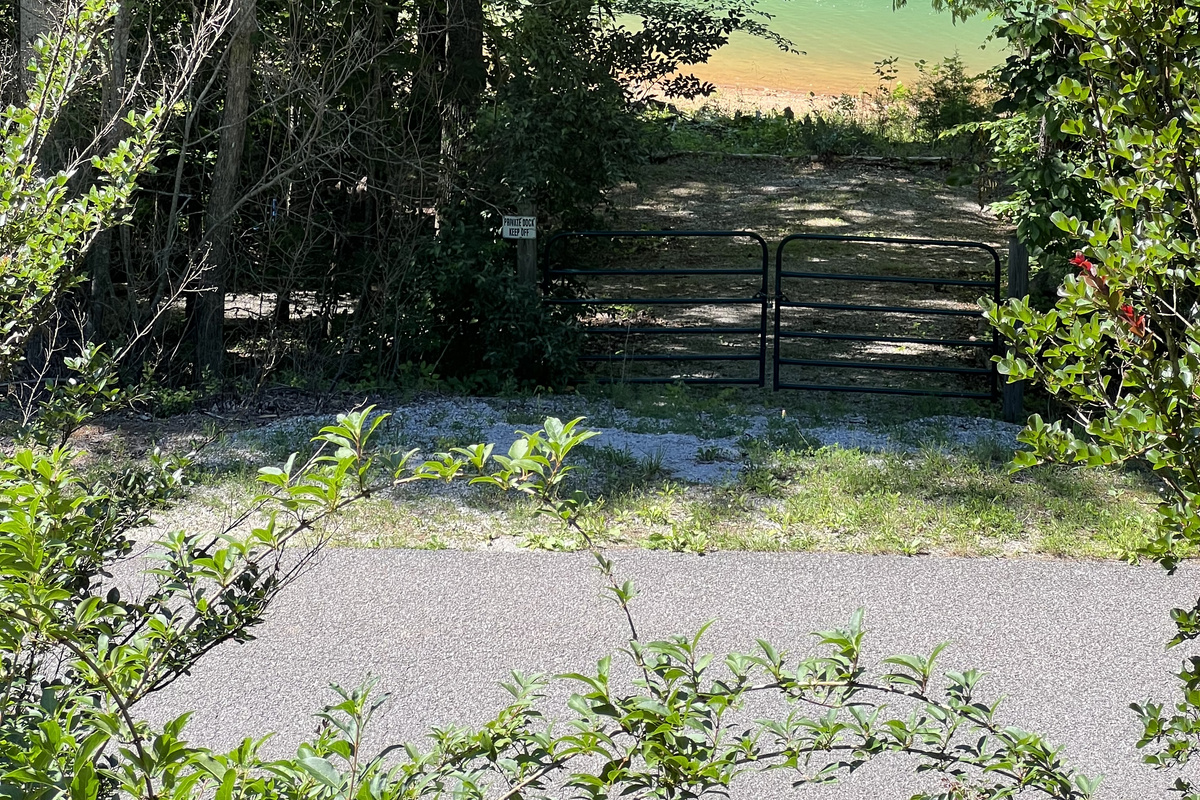 View to the lake from deck