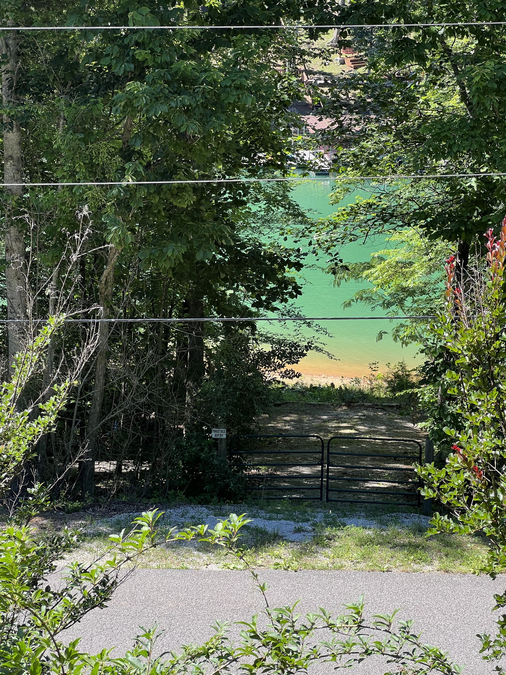 View to the lake from deck
