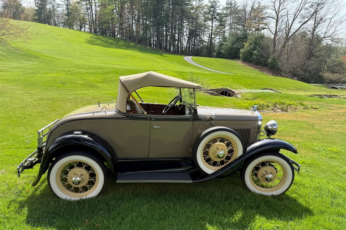 This 1931 Model-A Ford was rebuilt by our father and is used for photo shoots. 