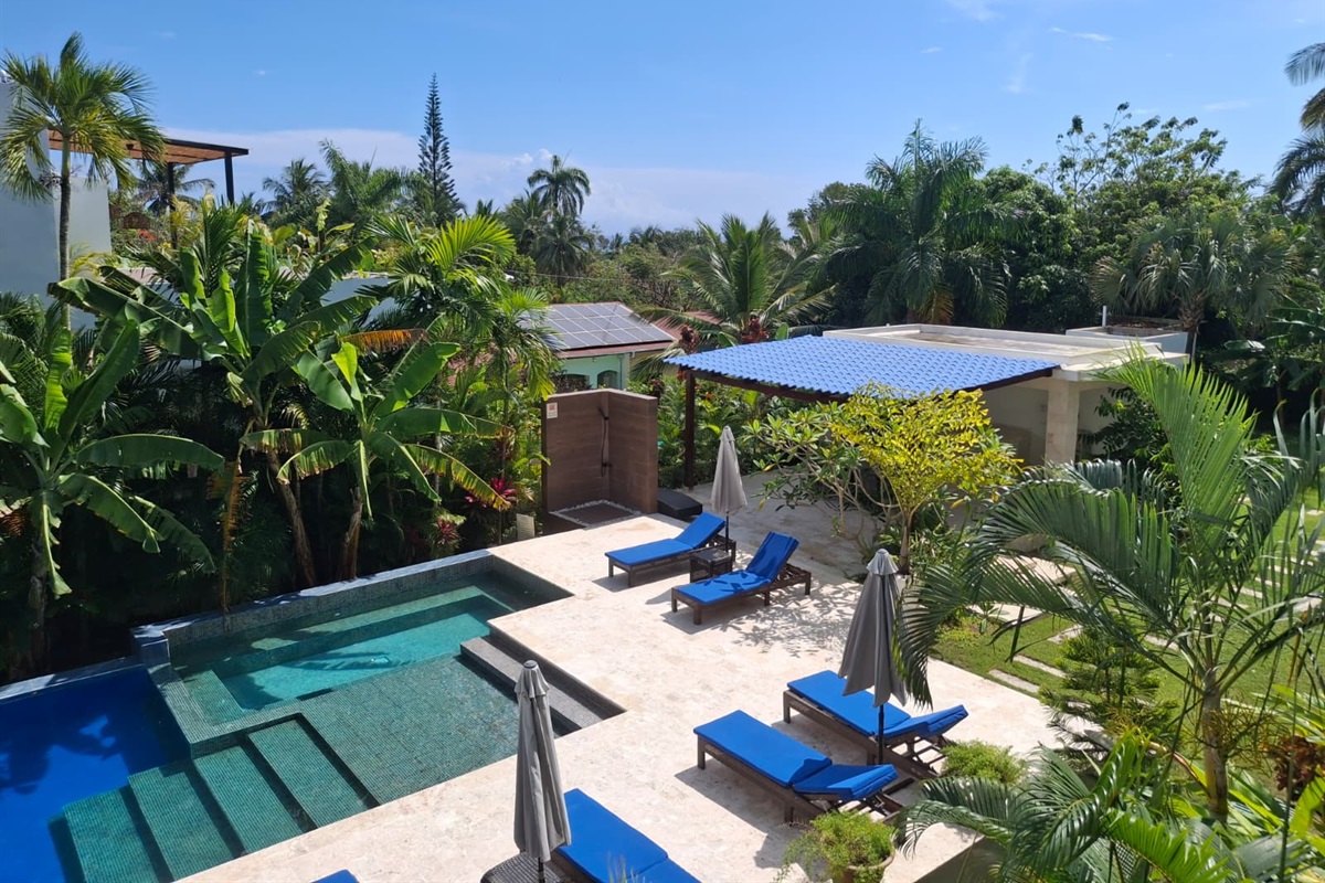 Pool view from balcony