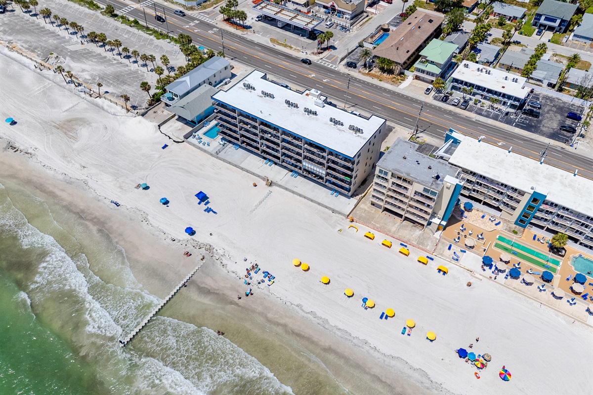 White sand beaches