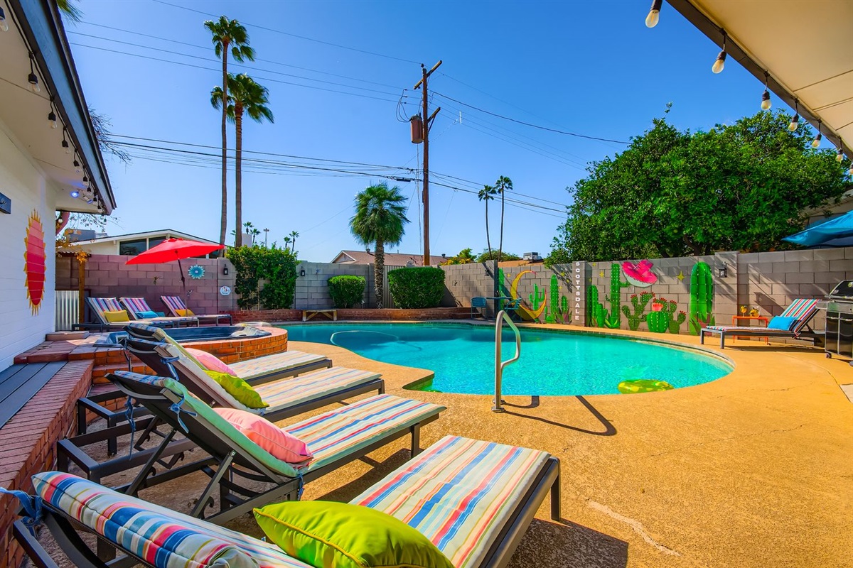 Enjoy Heated Pool ($75/day) & Lounge Area