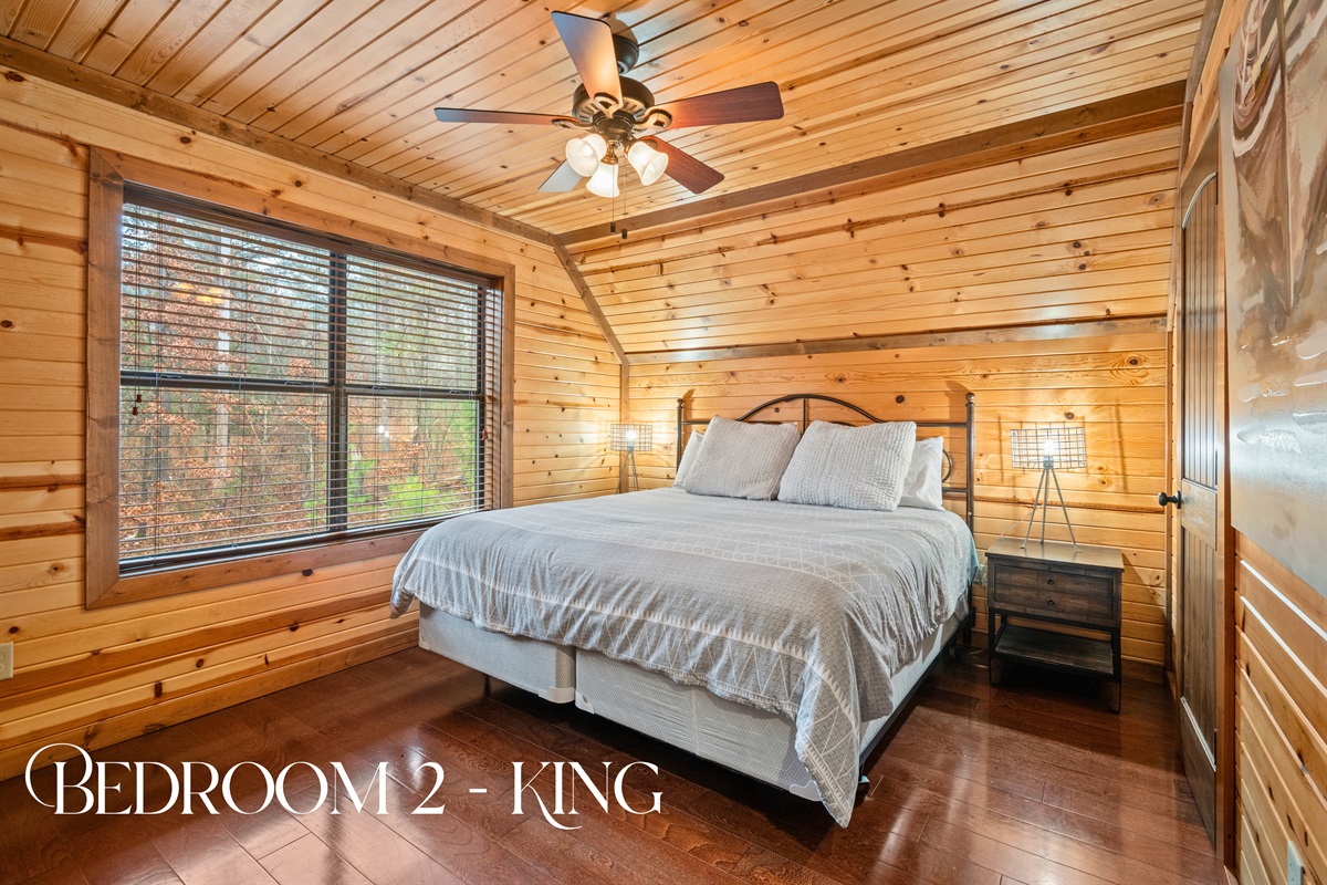 The second king bedroom offers a comfortable and quiet place to recharge, with a layout designed for rest and relaxation.