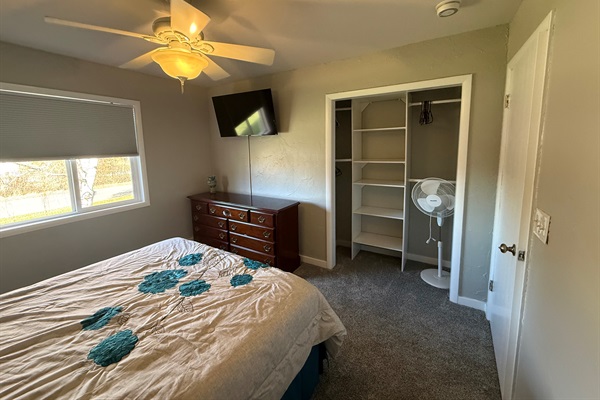 Overlooking the front yard