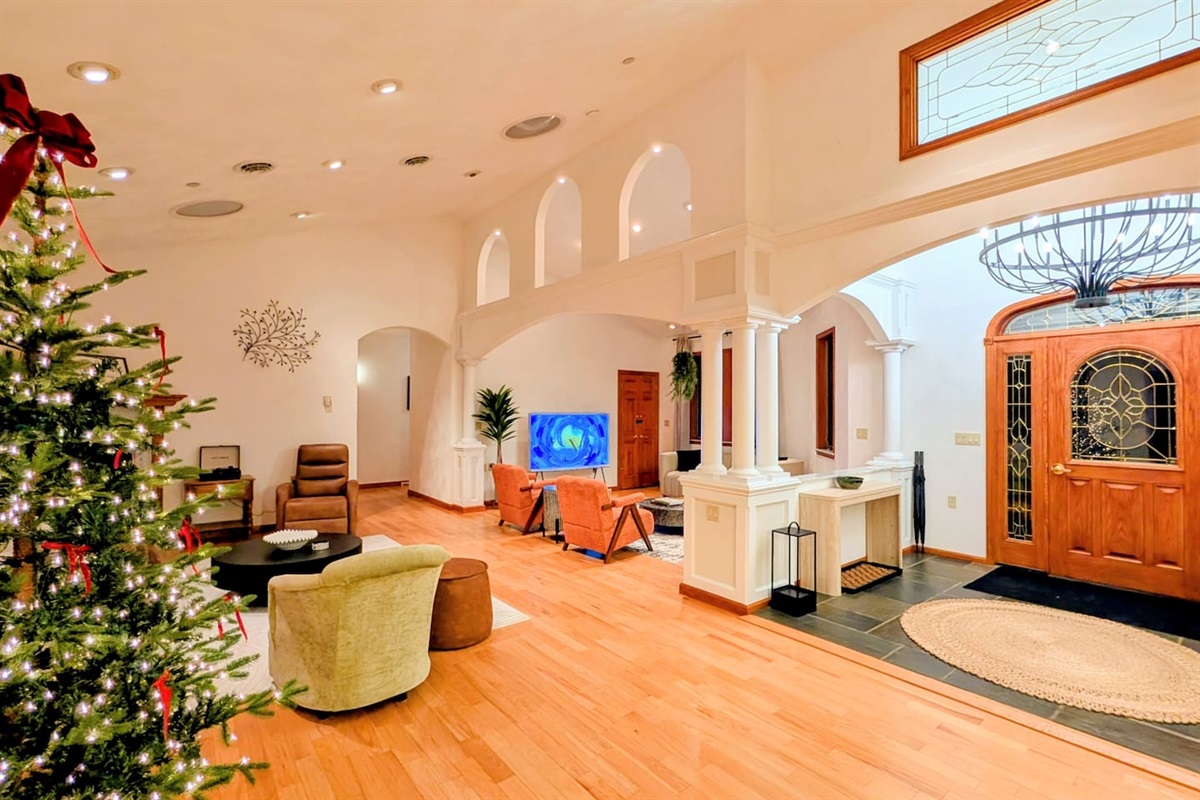 View while entering from front door