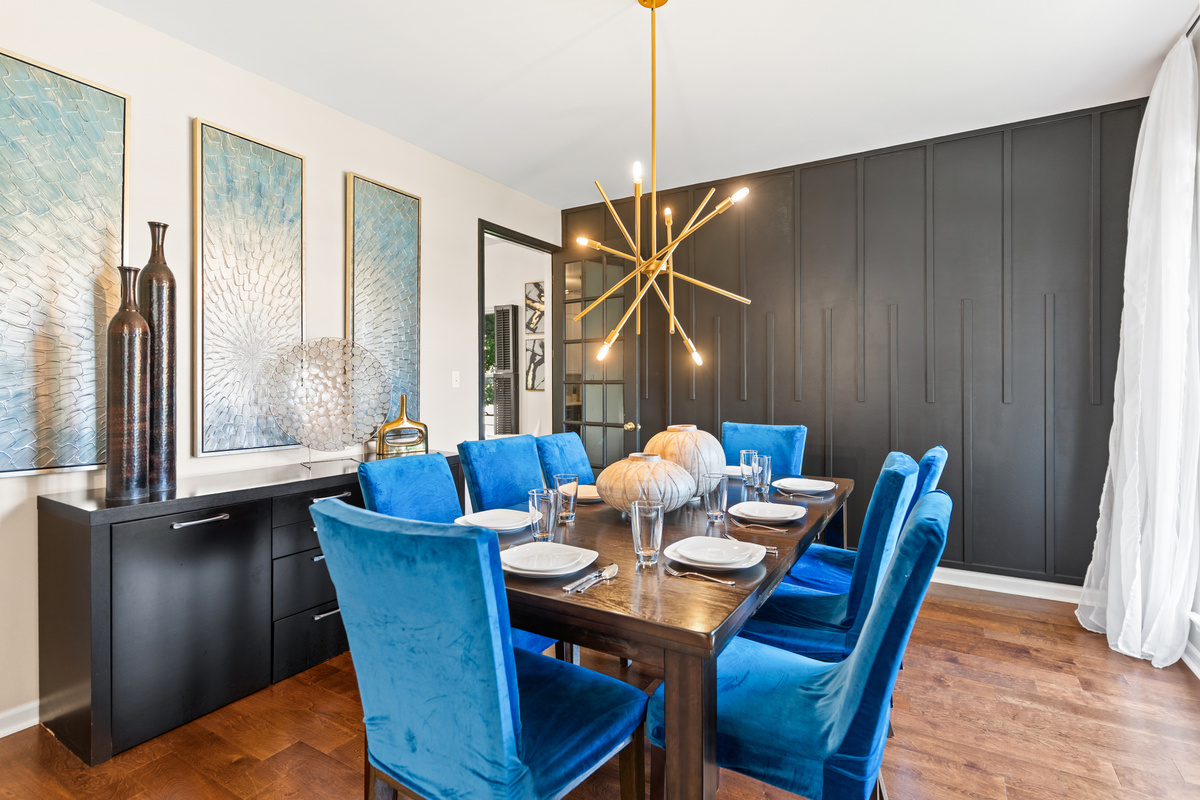 Whether it&rsquo;s a big breakfast, takeout from The Hill, or a game night, this spacious dining area brings everyone together in one place.