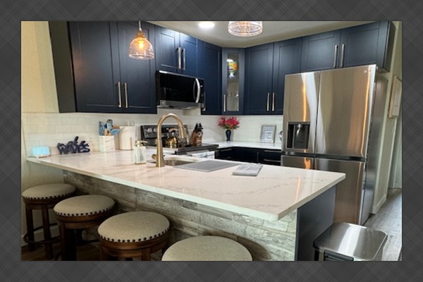 Fully stocked kitchen 