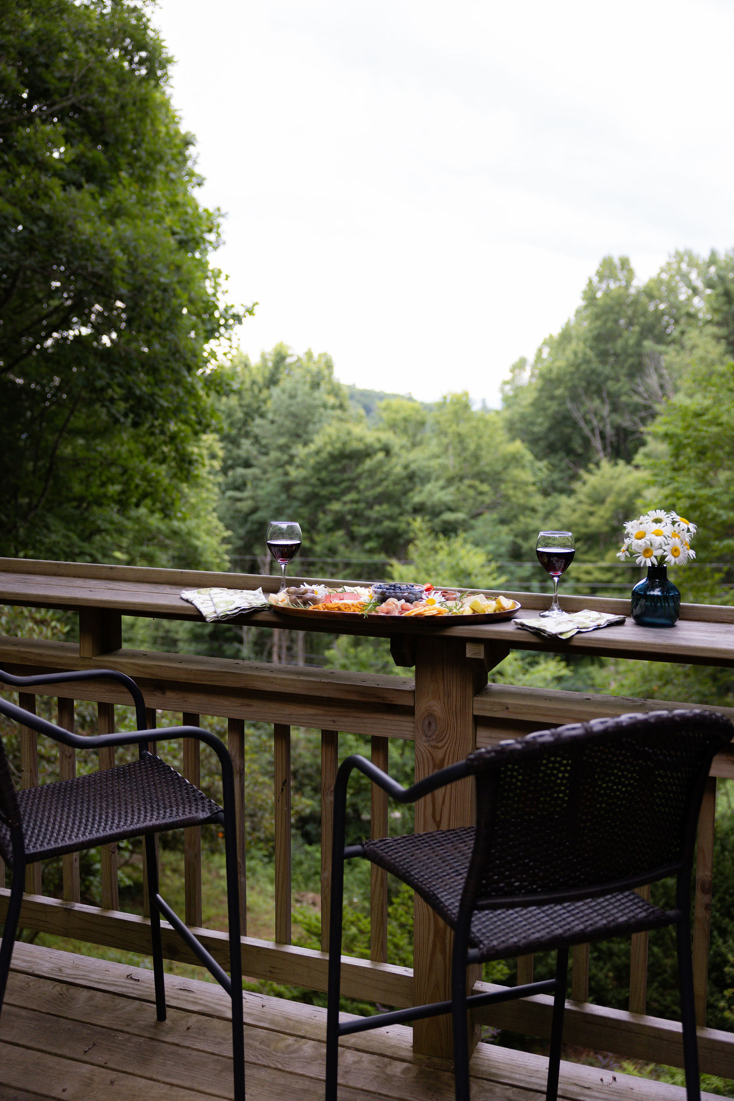 Slow evenings, mountain air, and a simple charcuterie board.