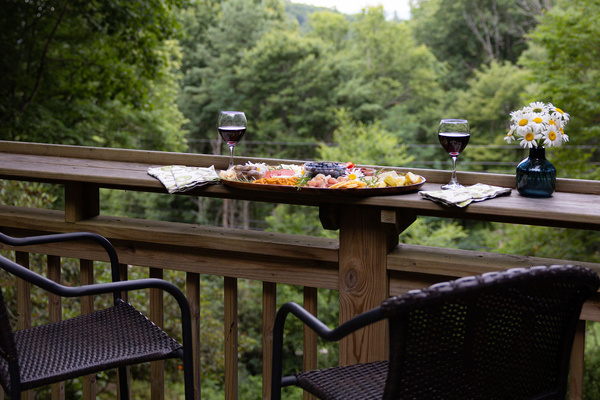 Slow evenings, mountain air, and a simple charcuterie board.