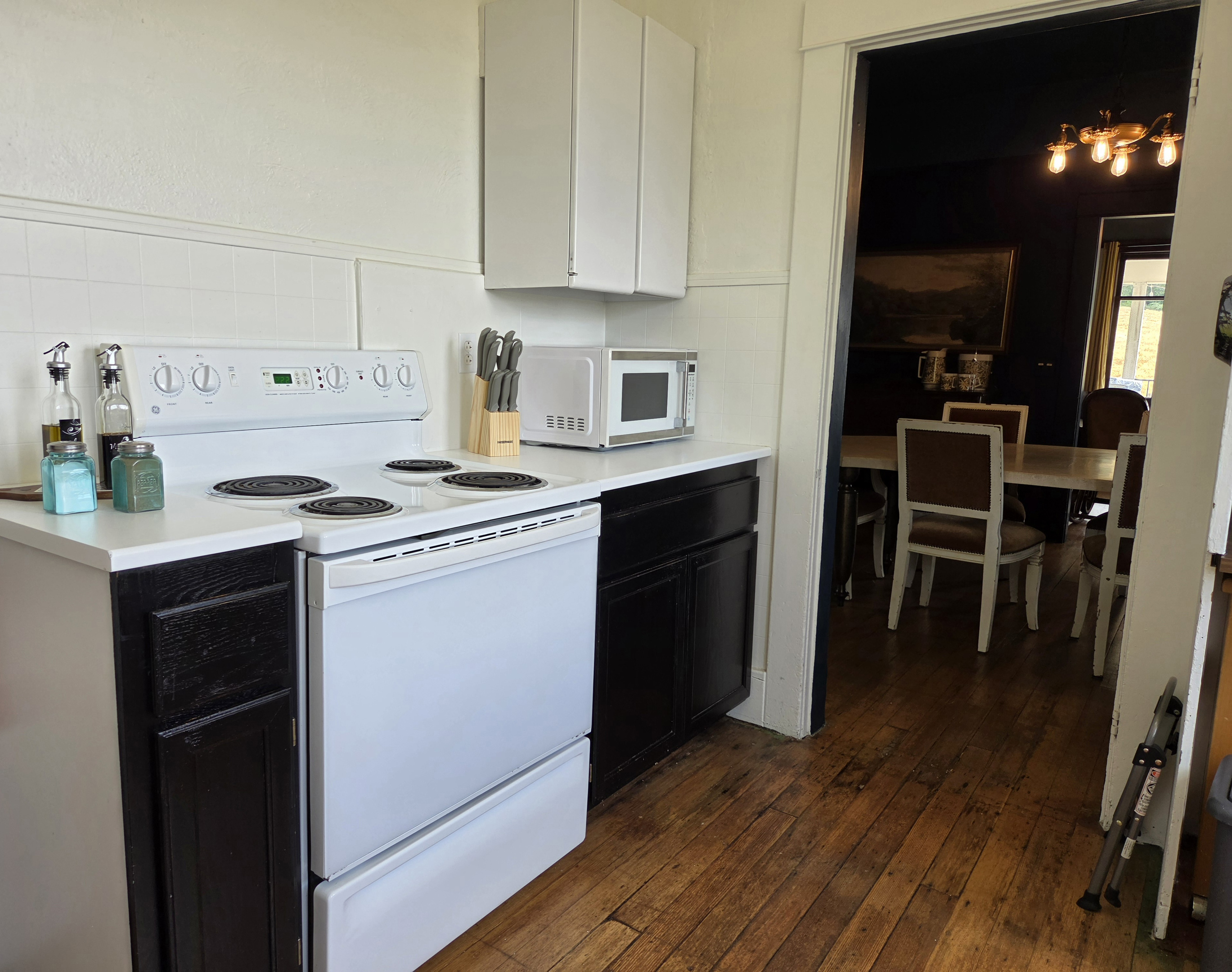 Kitchen and entrance to dining room