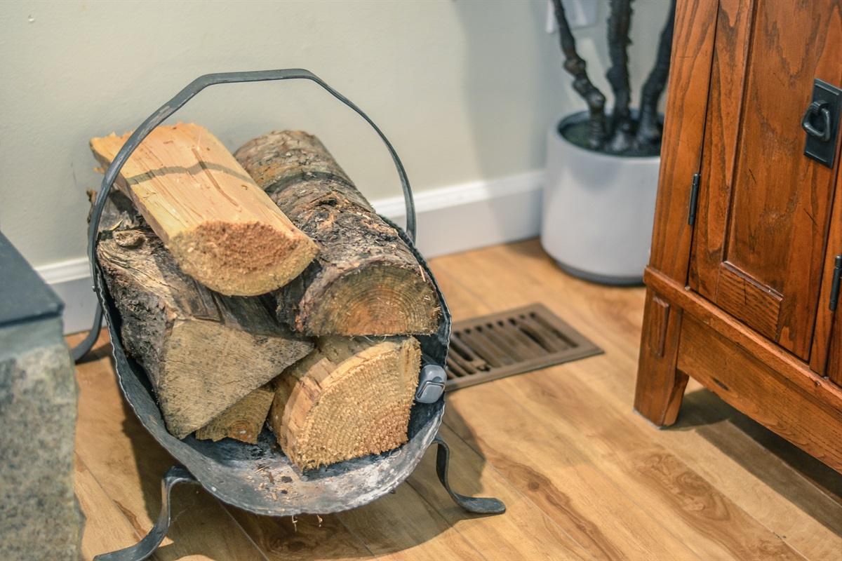 Complimentary firewood provided for the fireplace
