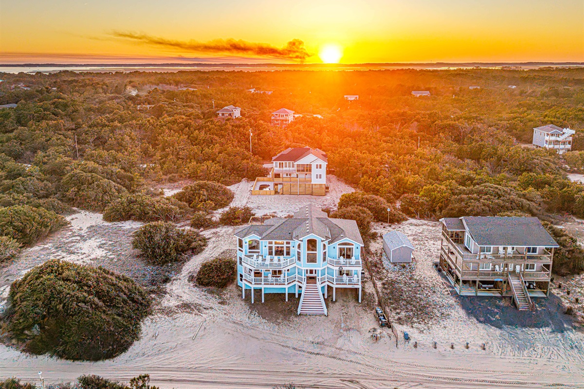 Sunset over the Currituck Sound